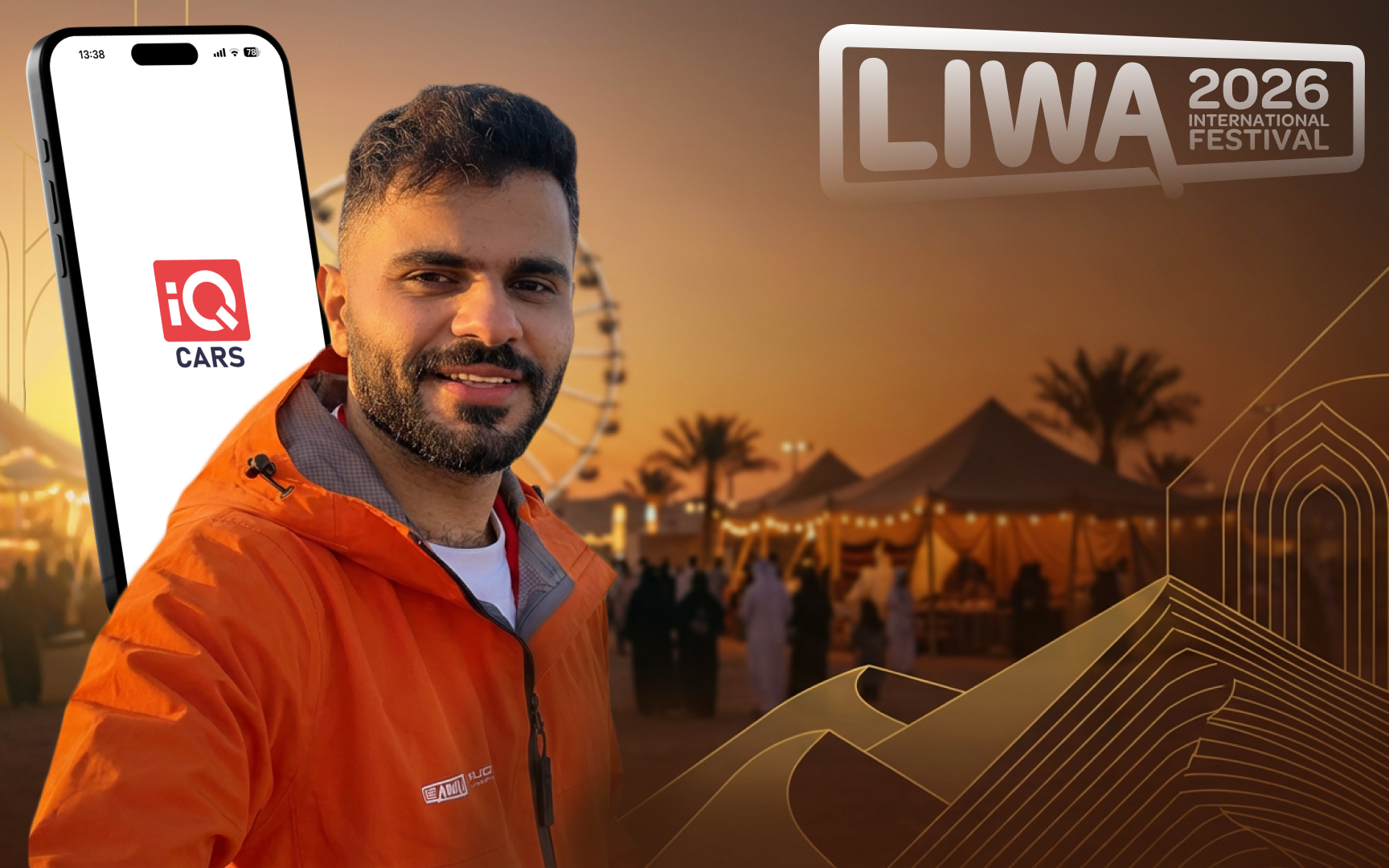 iQ Cars تغطي مهرجان ليوا الدولي في أبوظبي بالتعاون مع جيتور العراق